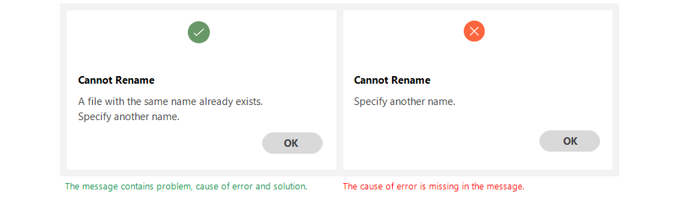 Error message: Cannot Rename