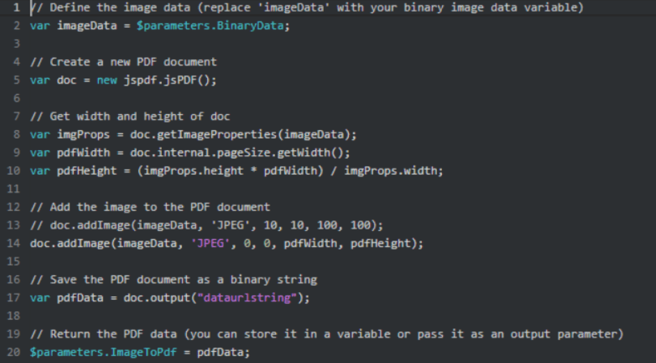 Example of how to use functions and logic defined by the external library